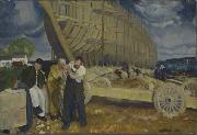 George Bellows Builders of Ships painting